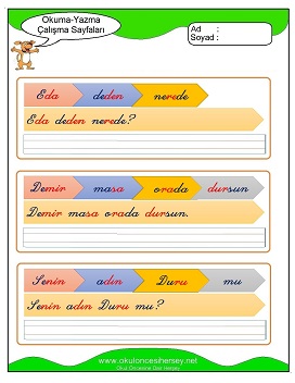 d sesi Grubu Çalışma Sayfaları